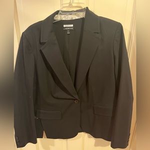 Black suit jacket.